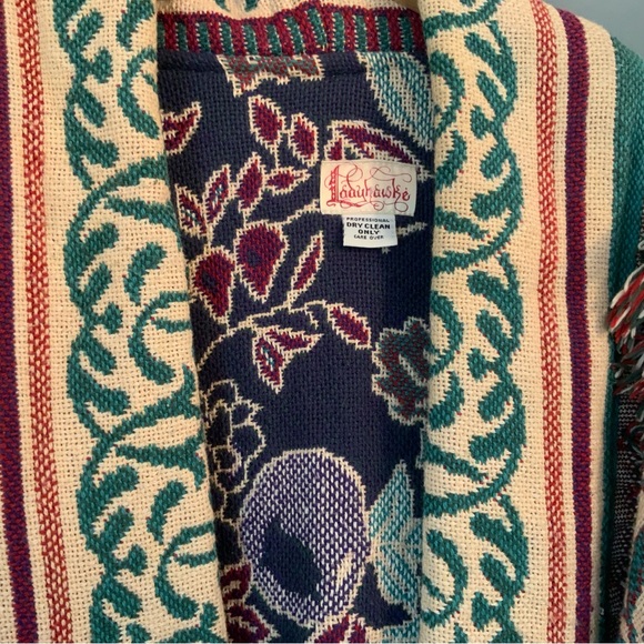 Lady Hawke Blanket Coat Tapestry Cardigan  Western Cottage -Core Boho Gypsy - Picture 13 of 13
